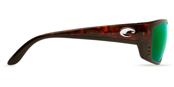 Purchase Buy Costa Fisch Sunglasses Online Polarized Costa Del Mar Glasses For Sale Costa Del Mar Fisch Polarized Sunglasses Tortoise Green Mirror Poly Side